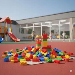 devdarsh Colorful Building Bricks and Blocks - 100-Piece Set in a Cute Bag for Kids image 4