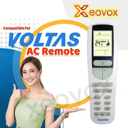 Xeovox Remote for Voltas AC Replacement Original Voltas AC 1 1.5 2 ton Remote 133B. VOLTAS Remote Controller image 2