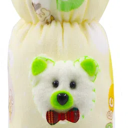 fancy walas Presents Soft Plush Stretchable Baby Feeding Bottle Cover with Easy to Hold Strap | Suitable for Baby Slim Bottle| Cute Animated Overall Print Pack of 3 , 250ml image 2