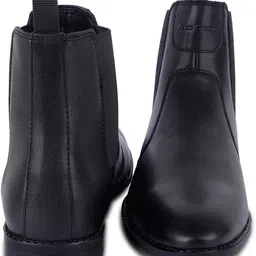 louis stitch Handmade Obsidian Black Chelsea Boots for Riding Biking for Men - RGCL - UK 9 Boots For Men image 3