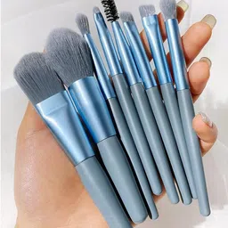 beautiflame 8pcs Makeup Brush Set With Bag & 2 Makeup Blender Sponges image 2