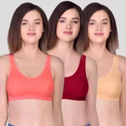 ishant enterprises Pack of 3 Women T-Shirt Non Padded Bra-picture-13