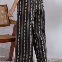 kanchuk Women Regular Fit Brown Pure Cotton Trousers image 2