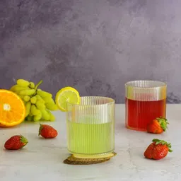 exodus (Pack of 8) Line Clear Glass Set-8 Glass Set Water/Juice Glass image 4