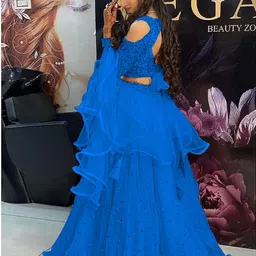 dd's creation Embellished Semi Stitched Lehenga Choli image 3