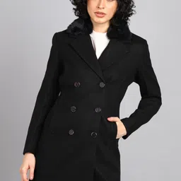 breil by fort collins Tweed Solid Coat For Women-picture-24