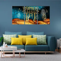 Large Panel Embossed 36 inch x 18 inch Painting-image-49