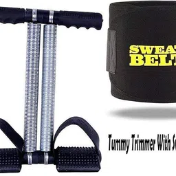 u.s.traders 6 in 1 Abs Tummy Trimmer with Sweat Belt Combo Weight Loss Fitness Fitness Accessory Kit Kit-picture-26