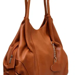 Women Tan Shoulder Bag - Extra Spacious-image-13