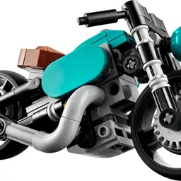 lego Creator 3-in-1 Vintage Motorcycle (128 Blocks) Model Building Kit-picture-29