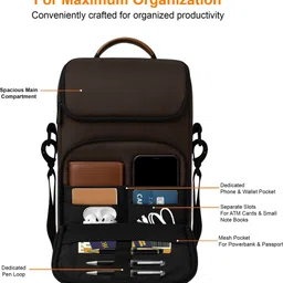 killer Men & Women Brown, Tan Messenger Bag image 4