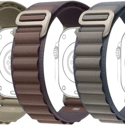 onefit Alpine Loop Strap Nylon Watch Band for Apple Watch 42mm/44mm/45mm/49mm (Only Alpine Loop, Watch NOT Included) Pack of 3 Smart Watch Strap-picture-24