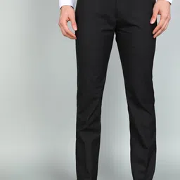 raymond Men Slim Fit Brown Polyester Trousers-picture-15