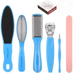 deejay Pedicure Tools for Feet - Pedicure Kit ,Foot Scrubber for Dead Skin, Callus Remover, Foot Scraper, Foot File, Pitchfork, Filer for Nail Repair-picture-23