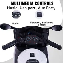 oh baby by flipkart kids 8798 DUAL BATTERY BIKE,RIDE ON ,WHEEL FULL OF LED LIGHT Rideons & Wagons Battery Operated Ride On image 3