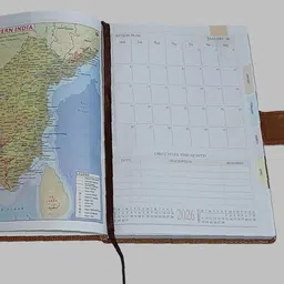 shreeganadhish 2026 Diary Magnetic Flap Closure |Sunday Full Page |Colorful Pages | 21X15X3 CM A5 Diary Ruled (80-GSM) 365 Pages image 4