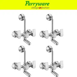 parryware Praseo Wall Mixer 2 in 1 with Overhead Shower Provision set of 4 pic 287 Wall Mixer with Overhead Shower Provision Wall Mixer Faucet-picture-11