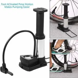 kezocha Bicycle Tire Pump Air Foot Pump for Bike, Bicycle, with Pressure Gauge Bicycle, Car, Ball, Football Pump Pump-picture-19