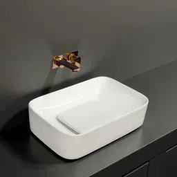 delta Premium Designer Ceramic Wash Basin for Home and Hotels (White) (21x14x5)(Euro-White) Table Top Basin-picture-47