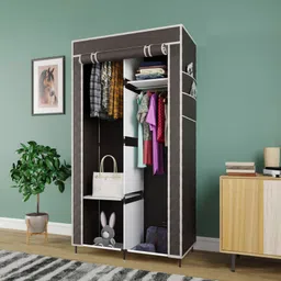 gtc 7800-4 C Cloth Rack Storage Organizer Shelves Almirah PP Collapsible Wardrobe-picture-12