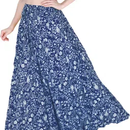 sttoffa s Women Printed A-line Blue Skirt image 3