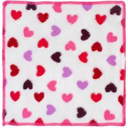 MITSURU WOMEN ULTRA SOFT HANDKERCHIEF WITH HEART PRINT IN PACK OF 10 PCS ["Multicolor"] Handkerchief image 2