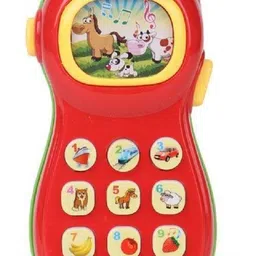 mayank & company Learner Study System Mobile Phone With Eight Projection Picture For Kids.(RED) (Red) image 2