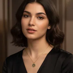 arzu “Circle of Divinity” Edition Gold-plated Zircon Stainless Steel Pendant image 2