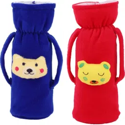 mw prints Soft Plush Baby Bottle Cover for Feeders Set of 2 Cover Handle on Both Side image 1