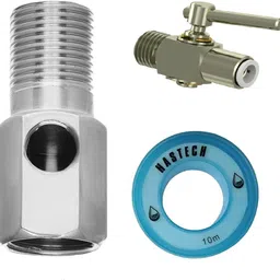 aameria RO Connector SS Inlet Valve Set 1/4 Inch(PL4) RO Diverter Valve with Teflon Tape Media Filter Cartridge-picture-11