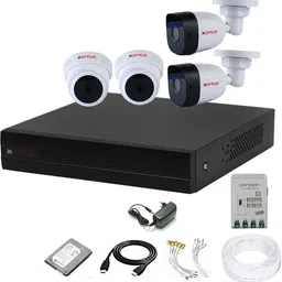 CANRON CP PLUS 4 Channal HD DVR,Outdoor & Indoor 2.4 MP Camera 4Pcs Security Camera-image-49