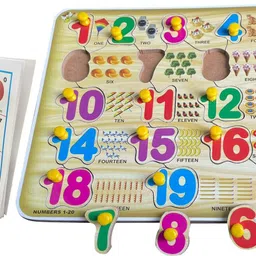 blue seed Educational Learning Toys Jigsaw Puzzle 1-20 Counting Board in Book For Play&Fun-picture-24