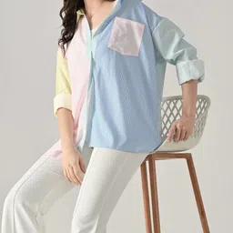 hivatextile Women Oversized Fit Printed Casual Shirt-picture-40