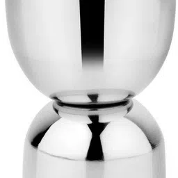 anne-kee Stainless Steel 1 PCs Peg Measure & 1 PCs Pourer Home Office & Bar For Mesure Wine Whisky with Liquor Pourer 2 - Piece Bar Set image 2