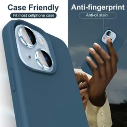 Casesily Back Camera Lens Ring Guard Protector for Apple iPhone 14 image 3