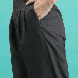 tokyo talkies Women Regular Fit Black Cotton Blend Trousers image 5