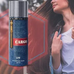 CFS 21 Club Ice Water EDP Long Lasting Perfume & Cargo Blue Deodorant Body Spray - 300ml image 4