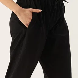 kryptic Cotton solid Midrise relaxed fit loungepant with side pocket Women Pyjama image 5