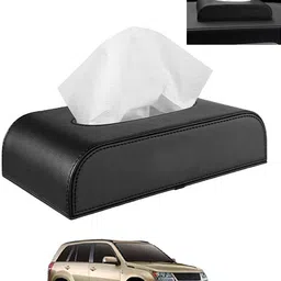 maties Leathrite New Design Black D-Shape Tissue Holder For-Grand Vitara Maruti 2008 Vehicle Tissue Dispenser-picture-19