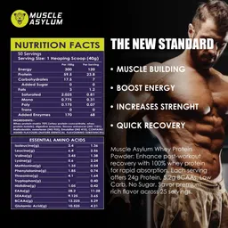 muscle asylum Muscle Whey 100% Whey Protein, Chocolate Flavor (50 Servings) - 2 Kg (4.4Lbs) Whey Protein image 2