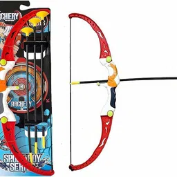 devta Kids Archery Bow and Arrow Toy Set with Target Outdoor Garden Fun Game Bow & 3 Cup Suction Arrows Target Bows & Arrows-picture-18