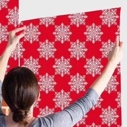 hd print house Vinyl Floral & Botanical Red, White Wallpaper image 2