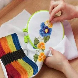 royal villa 25 Multicolor Skein Threads 8mtrs Each. for Embroidery and Art Craft work. image 3