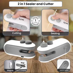 4uonly Magnetic Bag Sealer with Cutter FVGG21 Hand Held Heat Sealer image 4