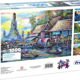 frank Floating Market Jigsaw Puzzle for Adults and for Kids Age 14+ image 4