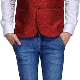 platinum studio Self Design Men Waistcoat image 5