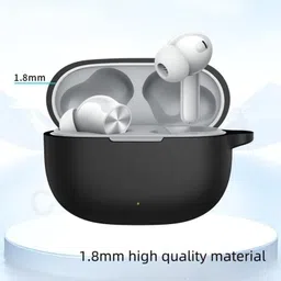 Cocoonkart Silicone Velcro Headphone Case For Silicone Case For Realmee Buds T200 Lite image 3