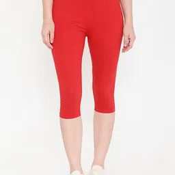 Feelings Plus Size Slim-Fit Cotton Mid-Rise Capri-picture-24