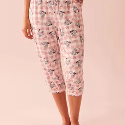 La Vie en Rose Women Printed Mid-Rise Lounge Pants-picture-18