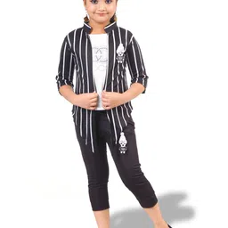 BAESD Girls Striped Top with Capris & Shrug-picture-51